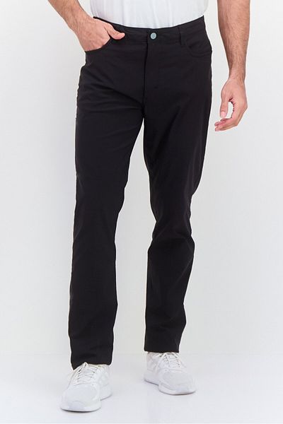 Vintage 1946 Men Regular Fit Solid Chino Pants, Black