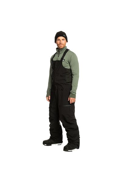 Quiksilver Men's Snowboard Pants Utility Bib Black Ski/Snowboard Wear Men
