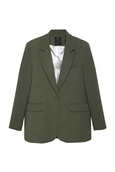 Quzu Blazer Ceket Haki