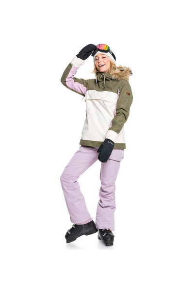 Roxy Women's Snowboard Coat Shelter J Snjt Khaki Women's Snowboard Jacket Erjtj03327