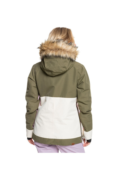 Roxy Women's Snowboard Coat Shelter J Snjt Khaki Women's Snowboard Jacket Erjtj03327