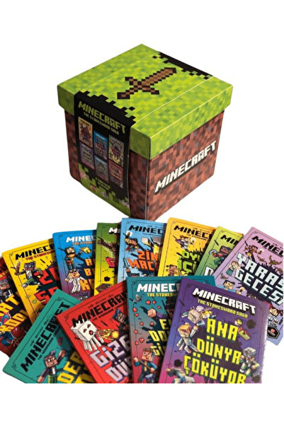 Doğan Çocuk Mega Minecraft Küpü 12 Kitap Set / Nick Eliopulos / / 8696602033526