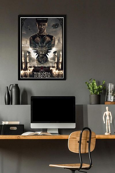 Saturn Pictură înrămată Black Panther - Pictură poster Wakanda Forever