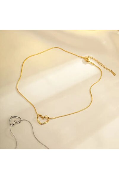 Nilsu Jewellery Accessory Çelik Düğüm Kalp Kadın Kolye