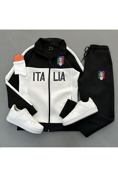 viperkombin Italia Scuba Jacket and Sweatpants Set 2-Piece Combo