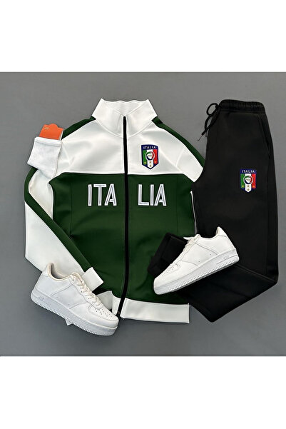 viperkombin ITALIA Scuba Ceket ve Eşofman Takım 2li Kombin