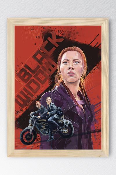 Saturn Pictură înrămată Black Widow - Pictură poster Marvel