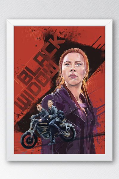 Saturn Pictură înrămată Black Widow - Pictură poster Marvel