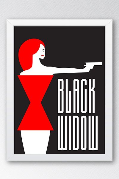 Saturn Pictură înrămată Black Widow - Pictură poster Marvel