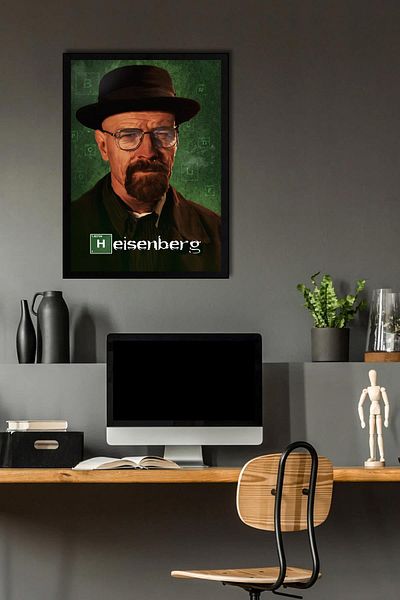Saturn Breaking Bad Framed Painting - Tv Series Poster Heisenberg Poster Painting