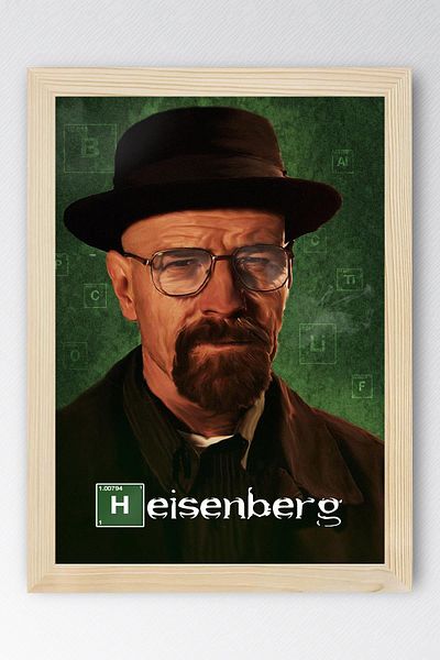 Saturn Breaking Bad Framed Painting - Tv Series Poster Heisenberg Poster Painting