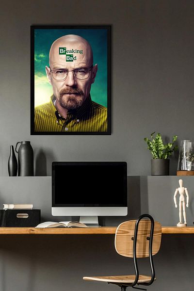 Saturn Breaking Bad Framed Painting - Tv Series Poster Walter White Poster Painting