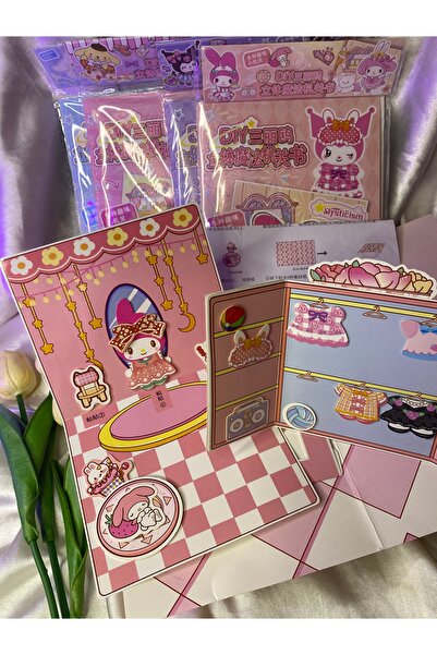 SANRIO Sanrıo karakterli sticker oda tasarlama seti /giyinme dolabı karakter ...
