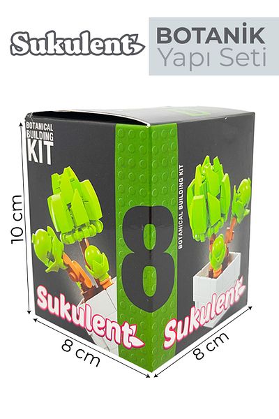 SmartFox Iconic Decorative, Collectible and Displayable Block Succulent Flower Model Making Set