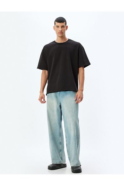 Koton Black Oversized T-Shirt