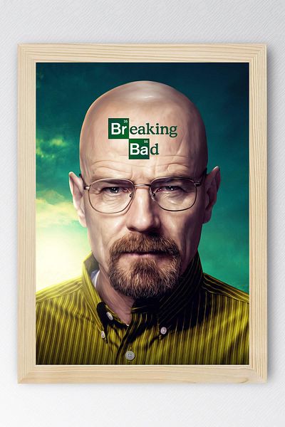 Saturn Breaking Bad Framed Painting - Tv Series Poster Walter White Poster Painting