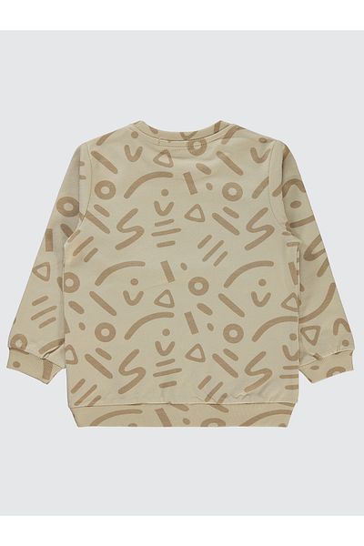 Civil Boys 2-5 Years Boy Beige Sweatshirt