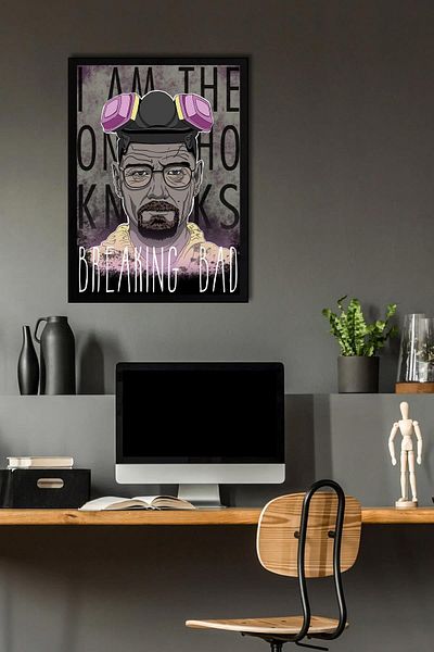 Saturn Breaking Bad Framed Painting - Tv Series Poster Poster Painting