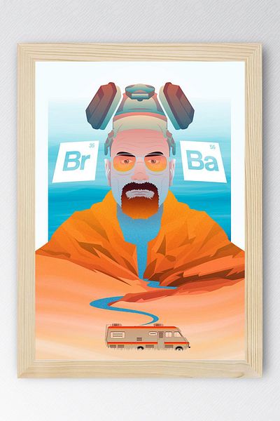Saturn Breaking Bad Framed Painting - Tv Series Poster Poster Painting