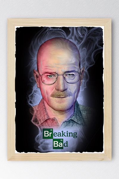 Saturn Pictură înrămată Breaking Bad - Poster de televiziune Walter White Poster