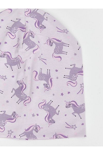 LC Waikiki New Season Printed Baby Girl Beret Set of 2 - S56400Z1