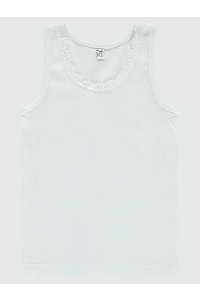 Civil Girls 2-12 Years Girl's White Tank Top