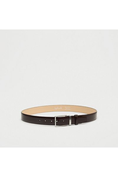 ECKO Leather Belt With Pin Buckle Closure
