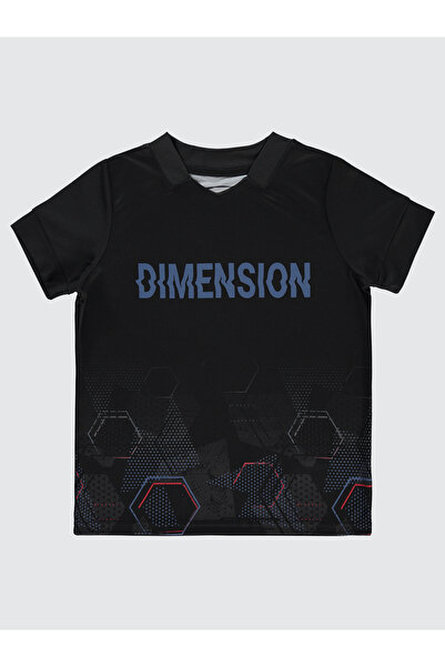 Civil Boys تي شيرت للأولاد 6-9 سنوات أسود