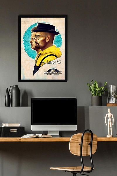 Saturn Breaking Bad Framed Painting - Tv Series Poster Poster Painting