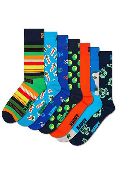 Happy Socks Strümpfe Seven Day Vacay Socken 7er Pack
