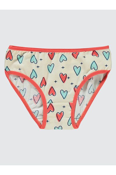 Civil Girls 2-10 Years Old Girl's Pink-Turquoise Panties