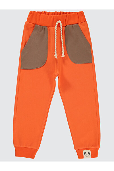 Civil Boys بنطال رياضي برتقالي ناعم للأولاد بعمر 2-5 سنوات
