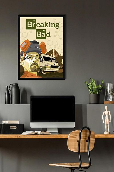 Saturn Breaking Bad Framed Painting - Πίνακας αφίσας της τηλεοπτικής σειράς