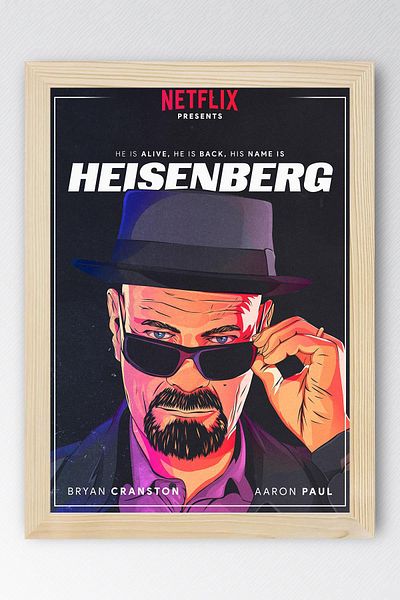 Saturn Breaking Bad Framed Painting - Tv Series Poster Heisenberg Poster Painting