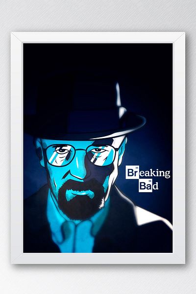 Saturn Breaking Bad Framed Painting - Πίνακας αφίσας της τηλεοπτικής σειράς