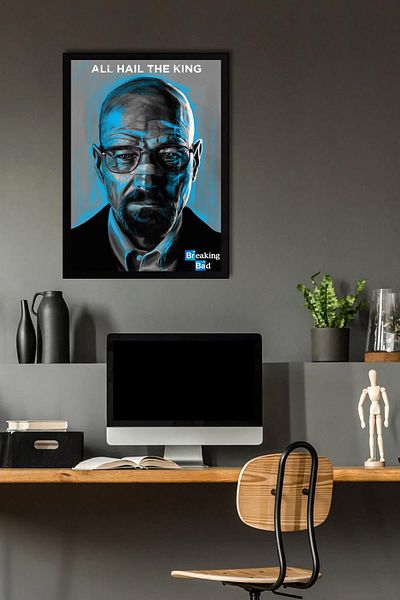 Saturn Pictură înrămată Breaking Bad - Poster de televiziune Walter White Poster