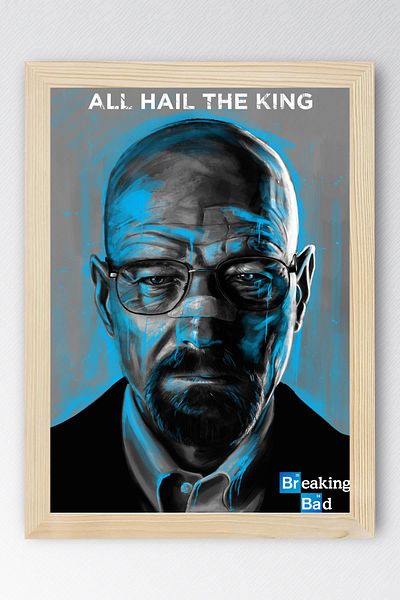 Saturn Breaking Bad Framed Painting - Tv Series Poster Walter White Poster Painting