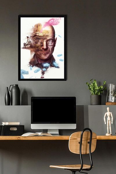 Saturn Breaking Bad Framed Painting - Πίνακας αφίσας της τηλεοπτικής σειράς