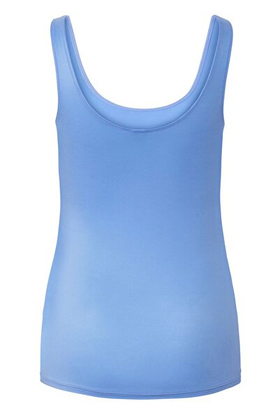 Tchibo Women Round Neck Scope Sleeves Vest, Light Blue