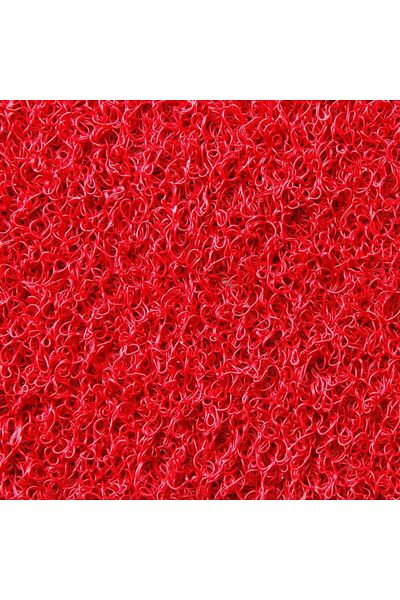 sska Red Curly Door Mat Rug Runner - 1.20 cm Width / 2 Meters Length