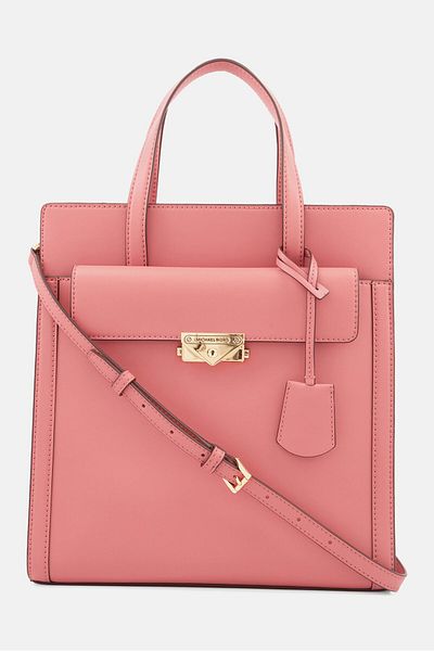 Michael Kors Women Brand Logo Hand Bag 30 H x 29 L x 10 W cm, Pink