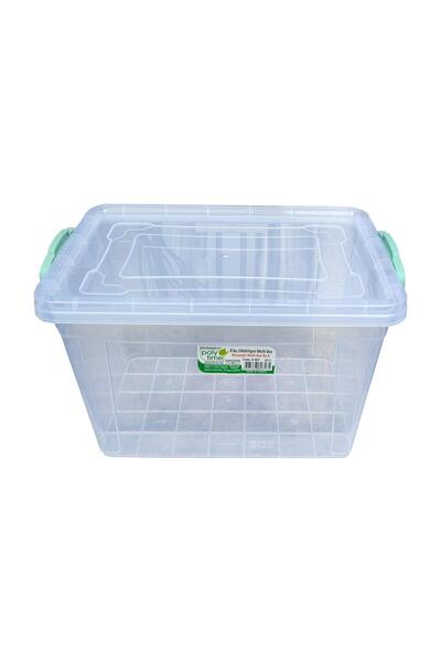 Polytime Şeffaf Kilitli Mutfak Eşya Gıda Saklama Düzenleme Kabı Kutusu - Dikdörtgen - 0,75 Litre