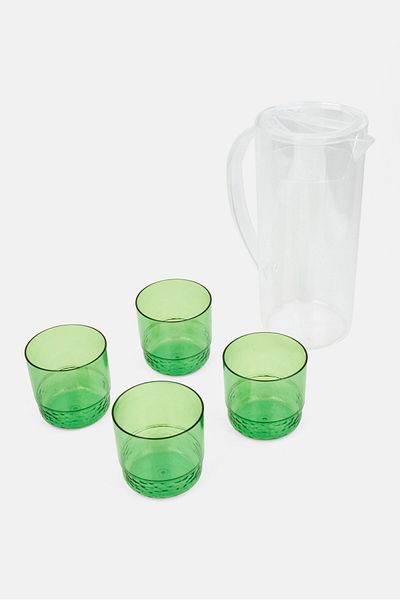 Phantom Chef 5pcs Water Pitcher Set, Transparent
