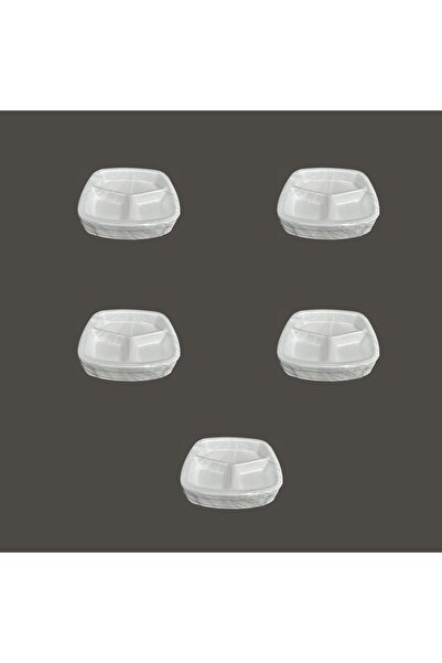 Genel Markalar Dağyüce Tek Kullanımlık Köpük 3 Bölmeli Tabldot Köpük Tabak - ...