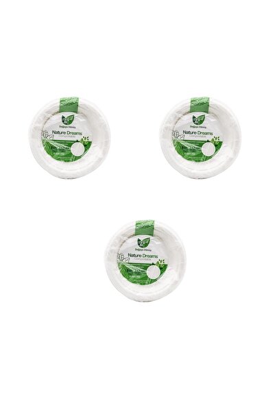 Roll-Up Nature Ekolojik Karton Kağıt Parti Tek Kullanımlık Tabak - 18 Cm. - 50 Adetlik 3 Paket