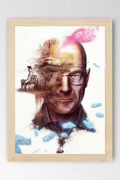 Saturn Breaking Bad Framed Painting - Πίνακας αφίσας της τηλεοπτικής σειράς