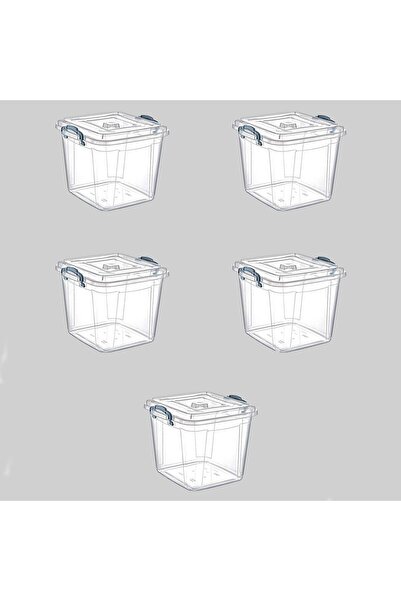Polytime Şeffaf Kilitli Mutfak Eşya Gıda Saklama Düzenleme Kabı Kutusu - Kare...