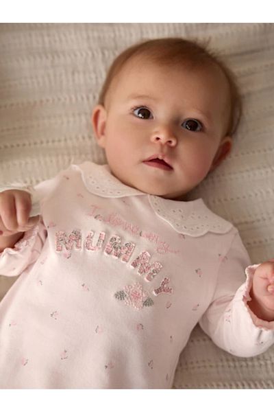 Next Baby Pink Mother's Coverall - 100% Organic Cotton Alye18359