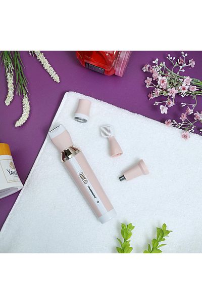 Olsenmark 4 In 1 Ladies Shaver Suit - Portable Rechargeable Ladies Epilator
