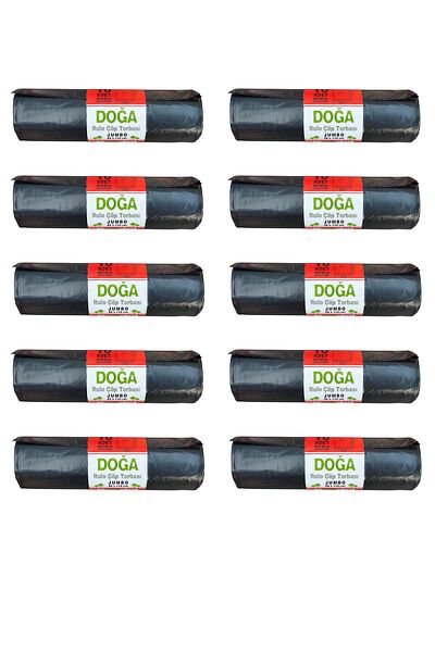 ECOPLAST King Size Garbage Bag Bag - 500 Gr- 90 Liters - 80 X 110 Cm / 10 Rolls of 10 Pieces